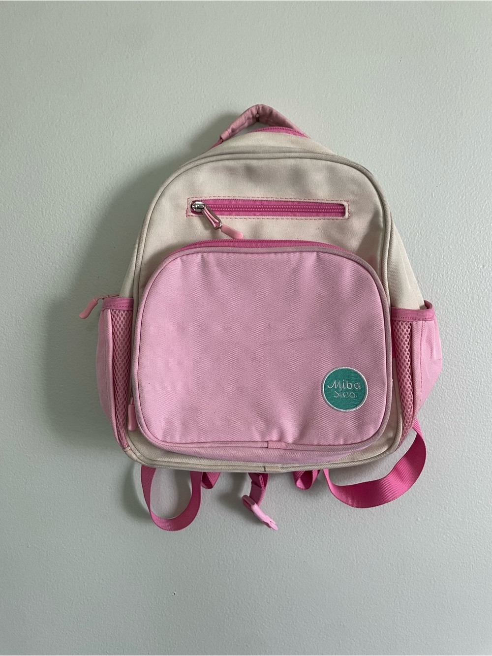 Pink & Cream Little Girls Mini Backpack - Picture 3 of 9